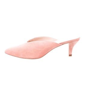 Loeffler Randall Pink Suede Mules Size 9.5